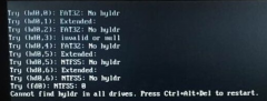 轻松处理笔记本win7纯净版系统提示cannot find hyldr in all drives问题